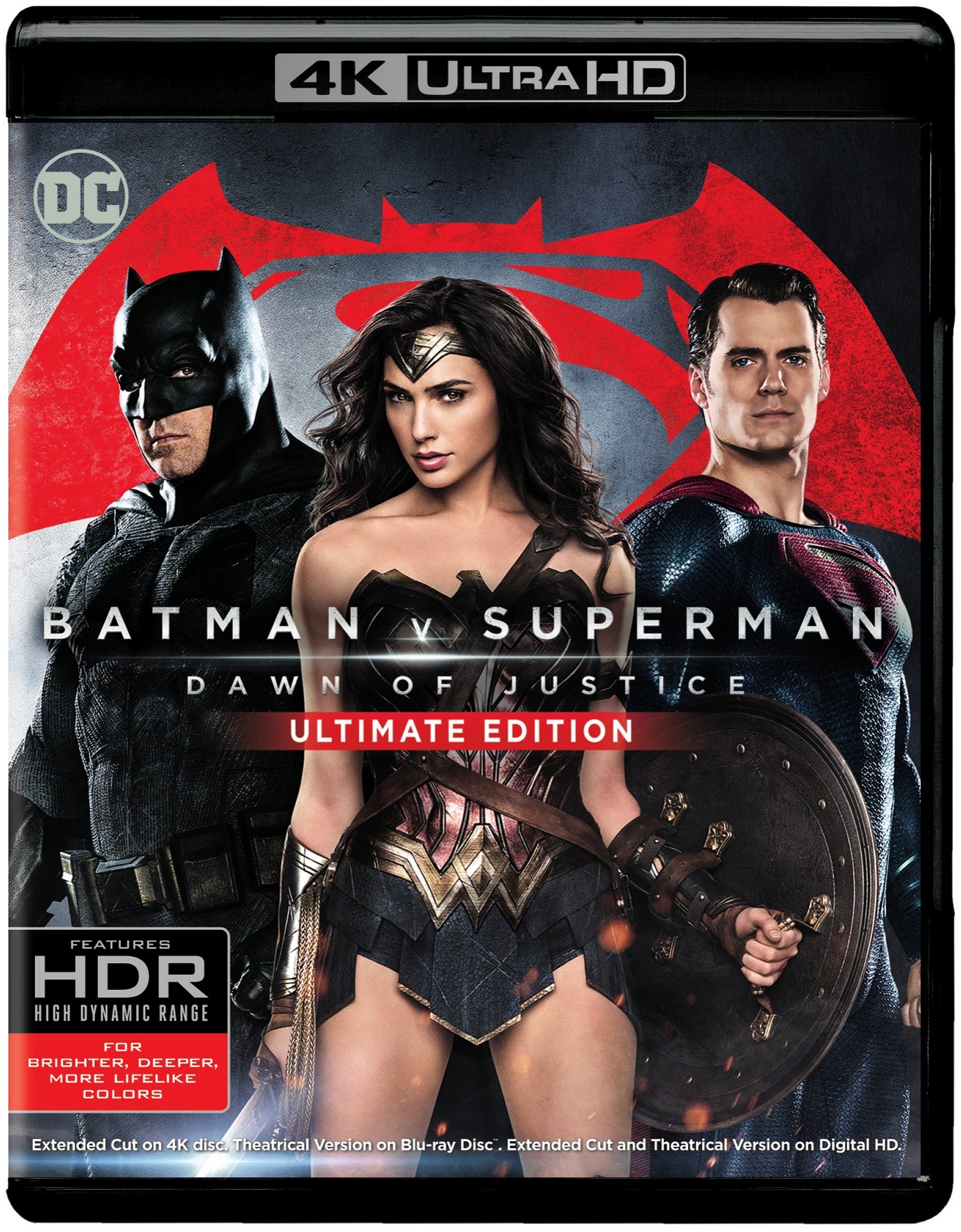 Batman V Superman: Dawn Of Justice, Man of Steel, 1, Zack Snyder, Blu Ray 4K (2160P), Action & Adventure, Ultimate Edition, English