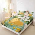 thumbnail image 3 of Erosebridal Capybara Bed Sheets,Rustic Plant Green Tree King Sheets For Girls Kids 4-Piece, 3 of 6