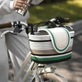 thumbnail image 1 of QJUHUNG Handwoven Storage Basket  Classic Style with Multifunctional Hanging Pouch  Large Capacity Bicycle Basket for Storage and Camping Essentials, 1 of 5