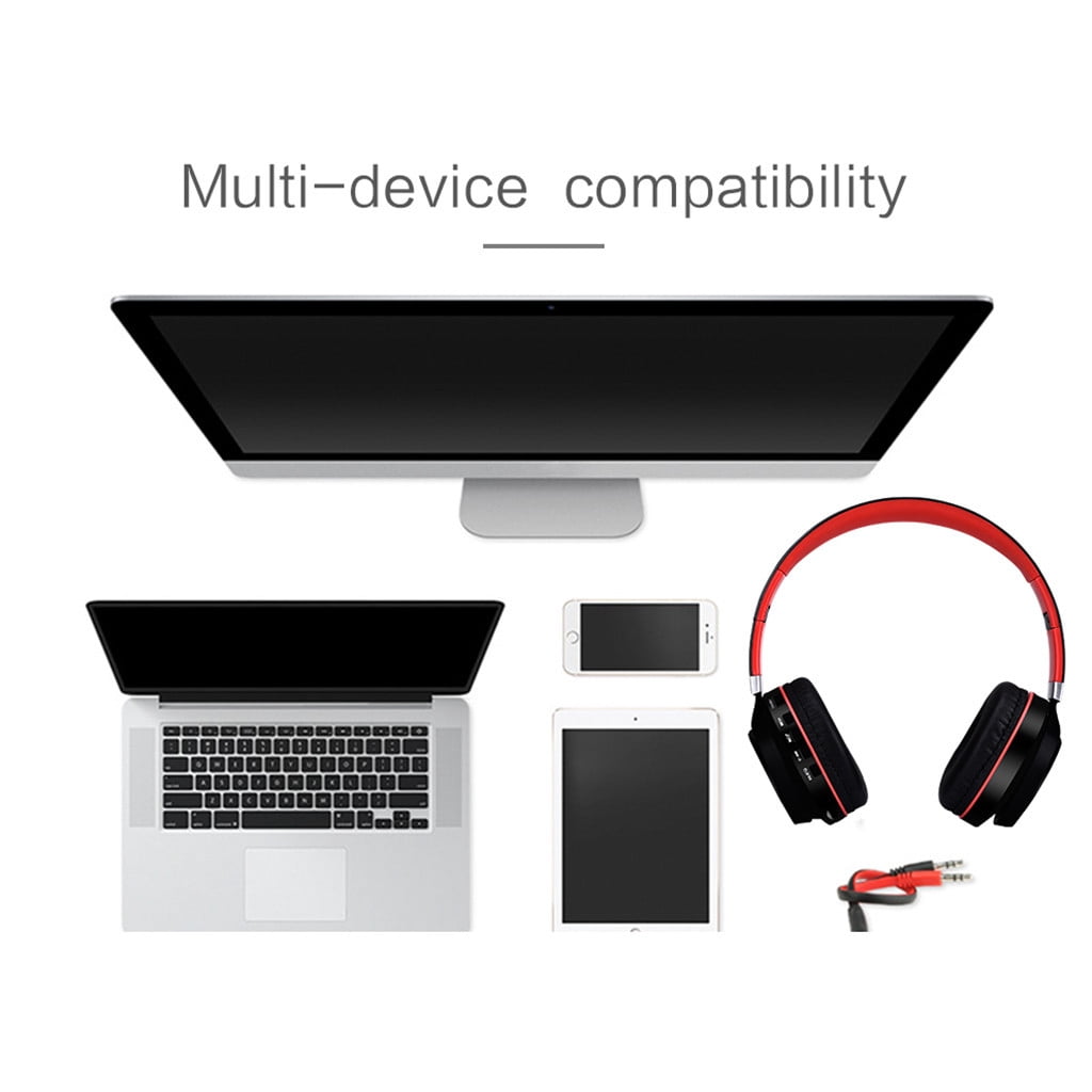 Wireless Bluetooth Headphones Over Ear 65H Playtime HiFi Stereo Headset with Microphone and 6EQ Modes Foldable Bluetooth V5.3 Headphones for Travel Smartphone Computer Laptop(Black)