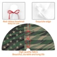 thumbnail image 7 of Cauagu 36" Christmas Tree Skirt Jungle Green Camo USA Flag Pattern Christmas Tree Decorations Tree Mat for Xmas Decorations Occasion Holiday Home Decor -36", 7 of 7