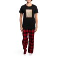 thumbnail image 4 of CafePress - Vintage Rose Frame Pajamas - Women's Short Sleeve Print T-Shirt and Pants Dark Cotton Pajama Set, 4 of 7
