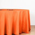 thumbnail image 3 of BalsaCircle Halloween 10 Pieces 132" Orange Round Washable Decorative Polyester Solid Tablecloths, 3 of 7