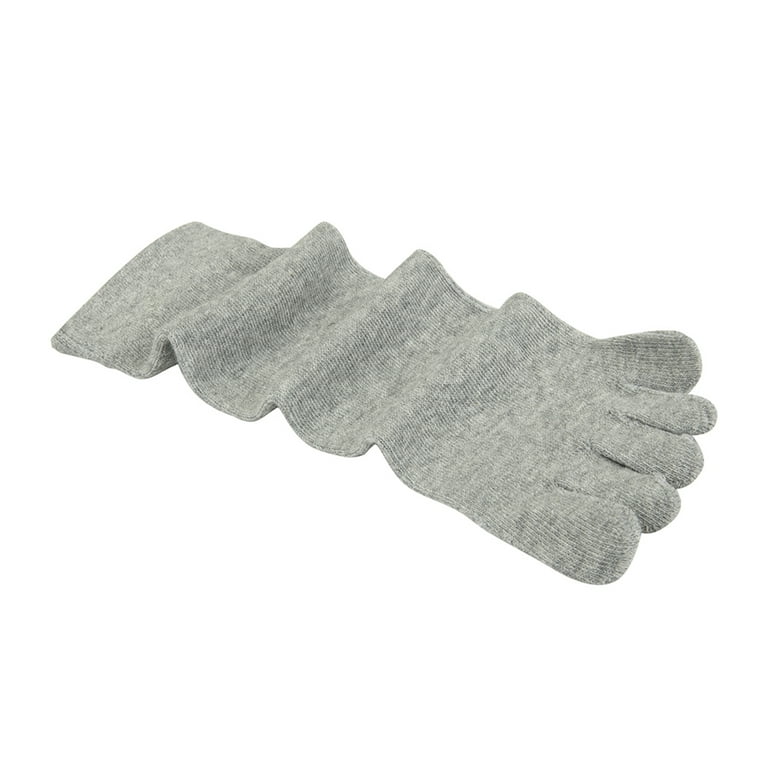 4 Pairs Finger Toe Socks for Women Men Workout Sock Cotton Non Slip Sports  Running Five Finger Toe Socks, Beige