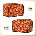 thumbnail image 3 of Honeii Red Vintage Flowers Print 2 slice Toaster Cover, Two Slice Toaster Dust-proof Cover For Kitchen Small Appliance and Fingerprint Protection, 3 of 7