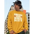 thumbnail image 2 of America Where Else Grunge Style Sweatshirt Men -Image by Shutterstock, Male Large, 2 of 4