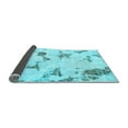 thumbnail image 2 of Ahgly Company Indoor Rectangle Abstract Light Blue Modern Area Rugs, 7' x 9', 2 of 4