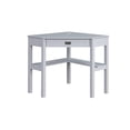 thumbnail image 3 of Linon Peggy Wood One Drawer Corner Desk in Gray, 3 of 14
