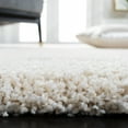 thumbnail image 5 of SAFAVIEH Milan Harlow Solid Plush Shag Runner Rug, Ivory, 2' x 10', 5 of 13