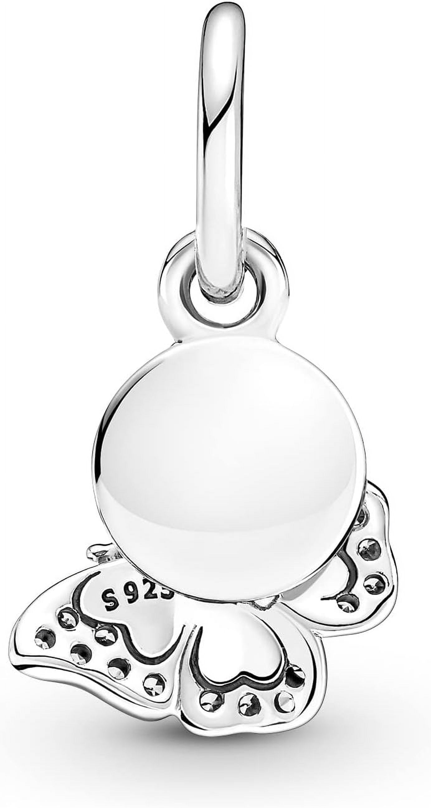 Pandora Moments Blue Butterfly Quote Double Dangle Charm
