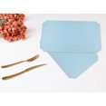 thumbnail image 6 of Unique Bargains Placemats Leather Placemats for Kitchen Dining Table Pink Blue 18x12in, 6 of 7