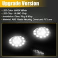 thumbnail image 4 of Unique Bargains 2pcs LED License Plate Light Lamp Assembly Fit for Dodge for RAM 1500 Pickup 1994-2001 6000K White, 4 of 6