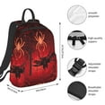 thumbnail image 2 of Honeii Black Spider Web With Spiders Print Lightweight Backpacks,Carry on Backpack,Durable Backpack for School, Work & Travel, 2 of 7