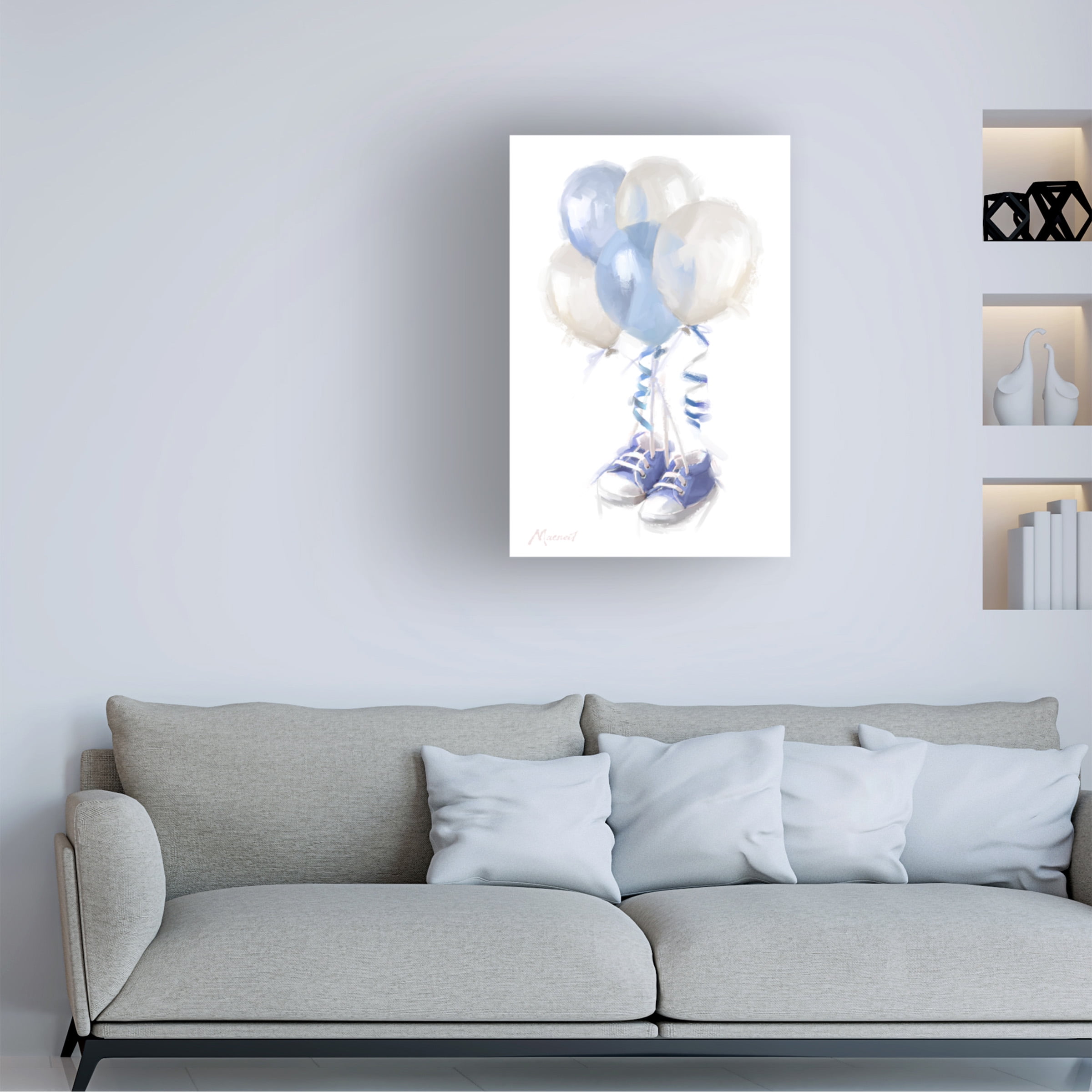 The Macneil Studio 'Blue Booties 2' Canvas Art