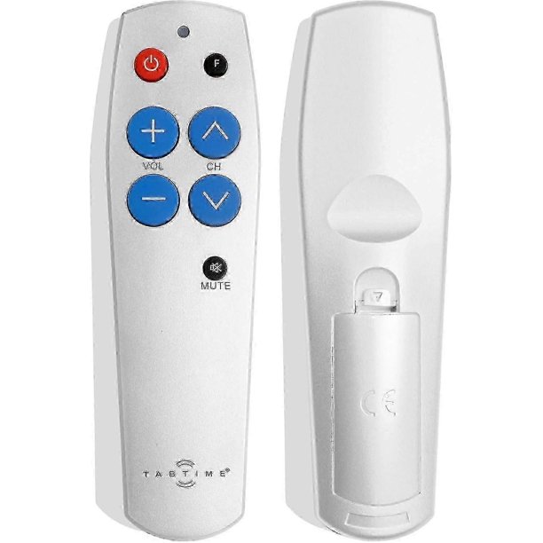 Big Button Tv Remote Control - Easy To Use And Set Up Universal Basic Television)