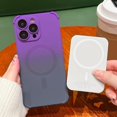 thumbnail image 6 of Magnetic for iPhone 12 Pro Max Case, Compatible with MagSafe,Full Camera Lens Protector Cute Soft Silicone Anti-Drop Shockproof Gradient Case for Women Man （Purple Gray）, 6 of 11