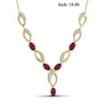 thumbnail image 3 of 3.00 Carat T.G.W. Ruby And White Diamond Accent 14K Gold over Silver 4-Piece Jewelry set, 3 of 9