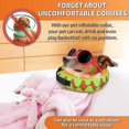 thumbnail image 2 of Recovery Collar For Dogs & Cat, Adjustable Protective Inflatable Dog Recovery Cone Collar After Surgery, 2 of 3