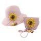 thumbnail image 1 of Conjunto de sombrero y bolso de paja para niñas, sombreros de fiesta de té para niñas, bolsos, gorras de vestir, bolsas, regalo para cumpleaños, verano, viajes en la playa, 1 of 5
