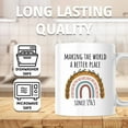 thumbnail image 4 of Making the World a Better Place Since 1963 Mug - Rainbow Celebration Coffee Tea Gift Mug - 11 Ounce Novelty Coffee Cup - WMUG0087, 4 of 5