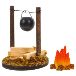 Accessoires Feu de Camp de Miniature, Mini Feu de Camp, Feu de Camp de Noël Miniature, Bois Miniature Feu de Camp, Foyer à Bois de Chauffage Décoration Miniature Accessoires Miniature Noel