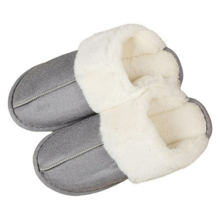 

Mens Indoor Outdoor Fur Lined Clog Slipper W/Memory Foam