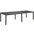thumbnail image 6 of Modway Convene 11-Piece Aluminum and Rattan Patio Dining Set in Espresso/Red, 6 of 7