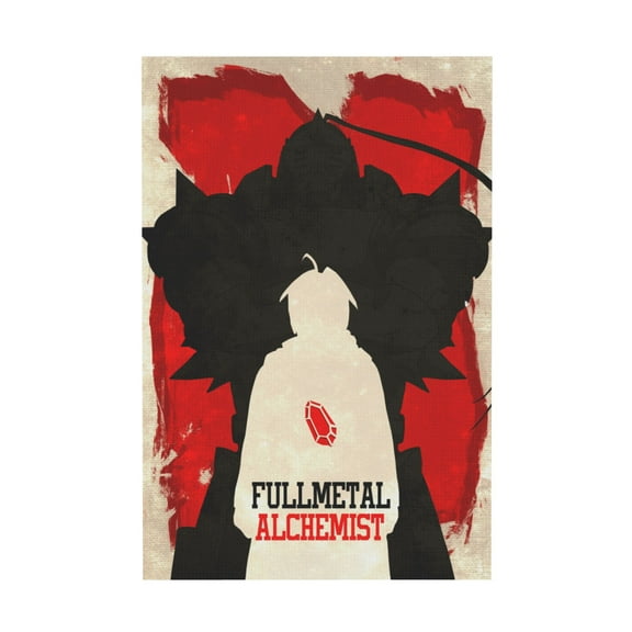 Qingyee Anime Canvas Poster Polyester Multi Size Decorative Poster,Fullmetal Alchemist Poster Anime Paint Decorative Poster