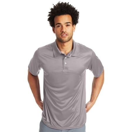 Hanes Sport Men's and Big Men's Cool Dri Performance Polo (40+ UPF), Up to Size 3XL
