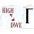 thumbnail image 3 of High Dive Vinyl Lettering Art Wall Decals Stickers Swimming Girls Room Décor Red-Black, 3 of 6