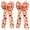 Design 5, variant on Fall Bows Thanksgiving Bows for Wreath Fall Decoration for Home Orange Ribbon Gift Bows Buffalo Plaid Check Pre-Tied Swag Bows Indoor Outdoor Décor 2PCS Design 3