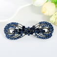 thumbnail image 4 of ziyahi Girls Bowknot Headwears Bridal Wedding Hair Clip Women Spring Hairpin Rhinestone Barrette, 4 of 4