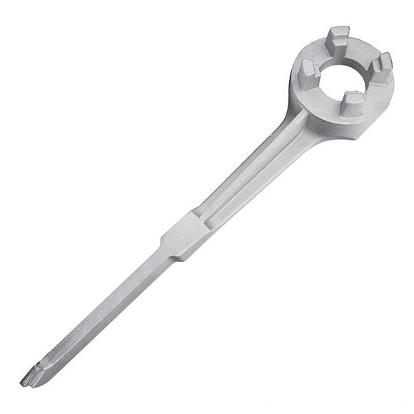 Bung Wrench, Drum Wrench Aluminum Barrel Opener Tool for 10 15 20 30 50 55 Gallon , Fits 2 and 3/4 inch Bung