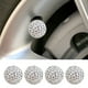 thumbnail image 1 of Tapones de válvula de neumático con diseño de diamante | Diamantes brillantes y plástico ABS | Ajuste universal para autos, camionetas, SUV y bicicletas | Juego de 4 | Azul, blanco, rojo y rosa, 1 of 7