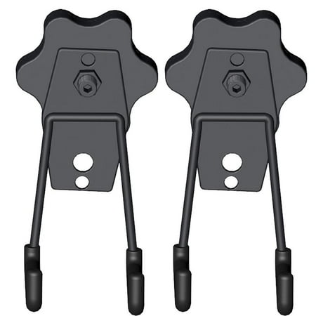 

Garage Hooks | 2Pcs Utility Magnetic Hooks with Non-Slip Coating | Durable Wall Mount Garage Hanger for Organizing Power Tools Ladders Bikes Ropes and More Equipment