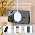 thumbnail image 2 of Dteck Magnetic for iPhone 17 Pro Case with Screen Protector, Compatible with MagSafe, Non Yellowing Slim Plating Soft Clear Phone Cover with Full Camera Lens Cover 6.3 Inch,Black, 2 of 6