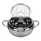 thumbnail image 1 of 304 Pot De Freidora Profunda De Acero Inoxidable, Olla Japonesa De Fría 2.2L Con Control De Temperatura, Rejilla De Drenaje De Goteo De Aceite, Ideal Para Pollo Frito, Camarones,, 1 of 7