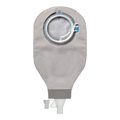 SenSura Mio Click Pochette Drainable 2 Pcs Opaque avec Sortie de Robinet et Fenêtre d'Inspection, Rouge (Boîte de 10)