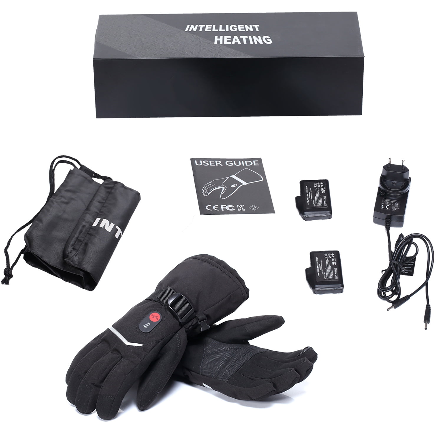 Snow Deer Heated Gloves, Unisex Rechargeable Battery Powered Electric Heating Glove for Winter Outdoor Working Snow Ski Snowboarding Hunting Snowmobiling Motorcycle Riding