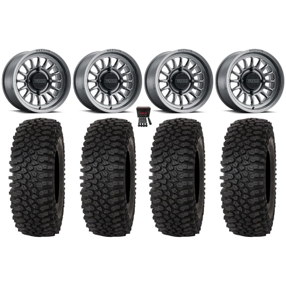 Method 411 15" Wheels Ti (4 3) 33" Roctane STX Tires Sportsman RZR Ranger