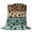 green, variant on Aqua Brown Blanket Soft Cozy Warm Throw Blanket for Couch, Plush Fuzzy Flannel Fleece Blankets for Sofa, Rustic Farmhouse Dog Paw Vintage Bed Blankets Lightweight Gifts for Women, 32"x48"