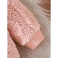 thumbnail image 5 of Suealasg Newborn Baby Girls Plush Snowsuit Jumpsuits Long Sleeve  Fleece Romper 3 6 9 12 18 Months Infant Girls Winter Warm Outwear Clothes, 5 of 6
