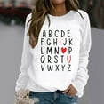thumbnail image 2 of TINZ Chandail à Capuche Tendance pour Femmes, Imprimé Lettre, Col Rond, Automne & Hiver, Manches Longues, Veste à Cordon, Chandails en Molleton Col pour Femmes, 2 of 4