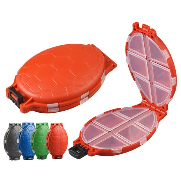 EDTara 2pcs Turtle Shaped Fishing Storage Box Multicolor 12