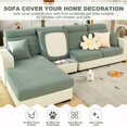 thumbnail image 2 of CJC L-Shaped Sectional Sofa Cover, Stretch Couch Cushion Slipcovers, Wear-Resistant Cushion Case Replacement, 12 Colors, 2 of 9