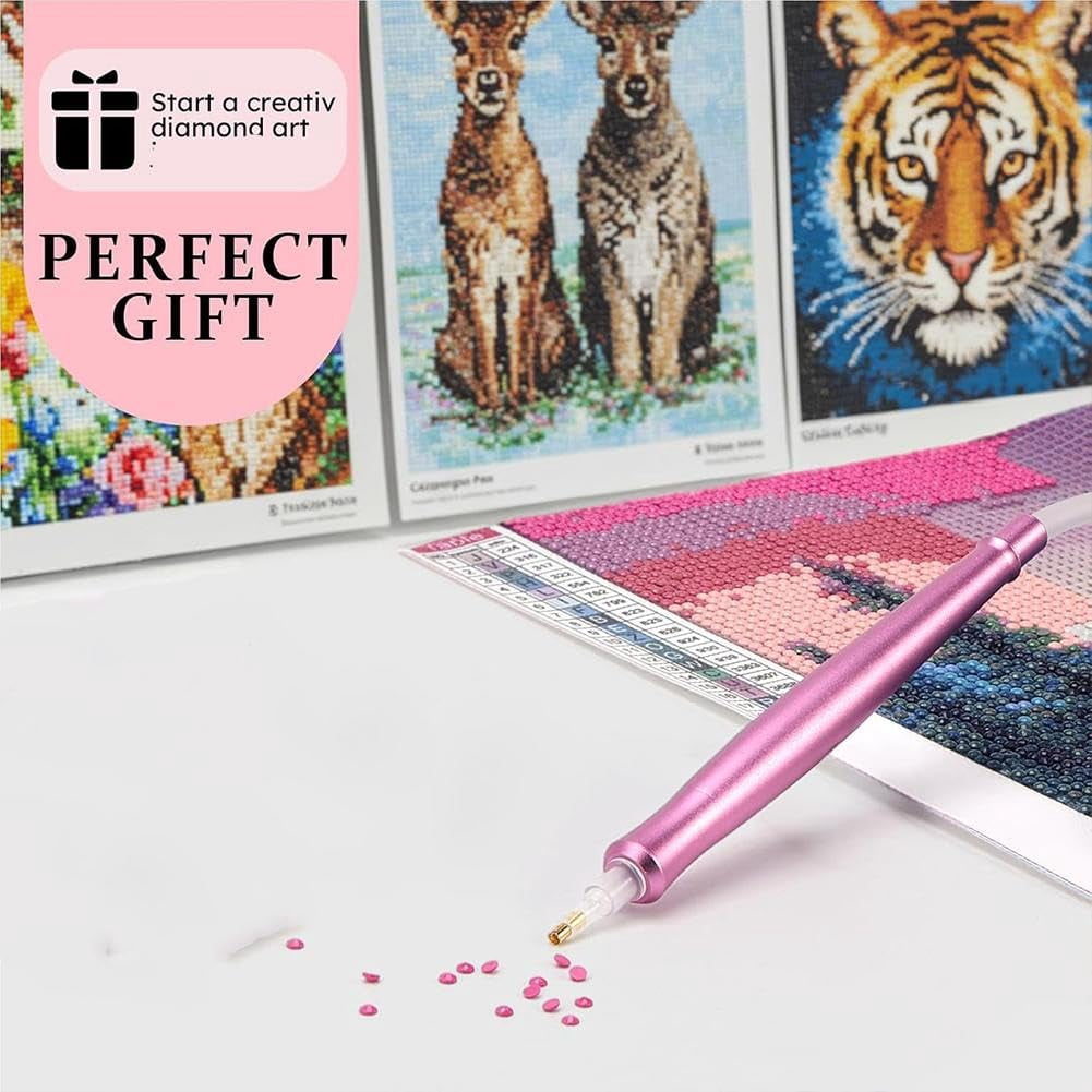Electric Diamond Art Painting Pen,2025 New Upgrade Vacuum Diamond Art Pen,Diamond Art Pen Kits for Adults,Diamond Art Accessories Tool for Setting AB Stones Without Wax, Quiet and Long-Lasting
