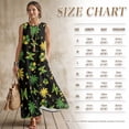 thumbnail image 7 of Xixirimido Jamaican Flag Palm Tree Hibiscus Print Casual Summer Dresses for Women 2026 Sleeveless Flowy Sundresses with Pockets Beach Vacation Dress Casual Long Maxi Dresses, Size 4XL, 7 of 7