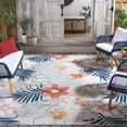 thumbnail image 2 of SAFAVIEH Cabana Caris Indoor/Outdoor Area Rug, Grey/Rust, 9' x 12', 2 of 16