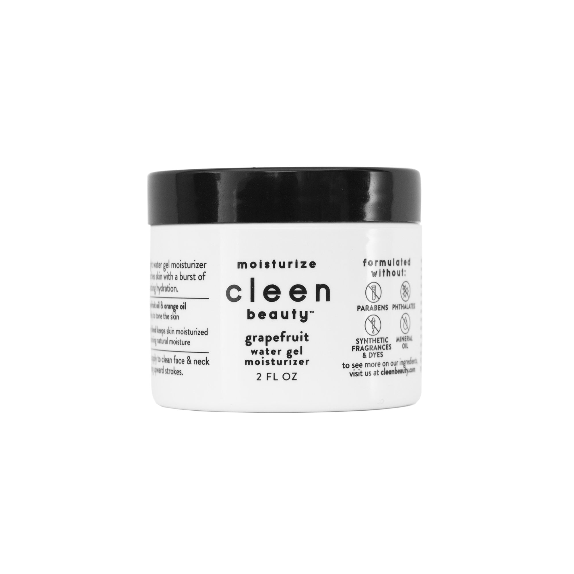 cleen beauty Water Gel moisturizer with Grapefruit, 2 fl oz