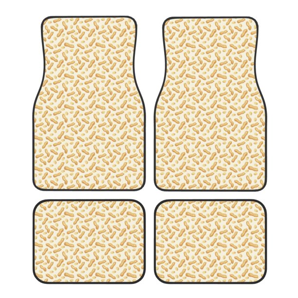 Fotbe Peanuts3 Juego de 4 Tapetes para Auto con Estampado – Alfombrillas de Goma Reforzada, Diseño Antideslizante, Protección para Todo el Año – Vehículos, Autos, Camionetas y SUVs